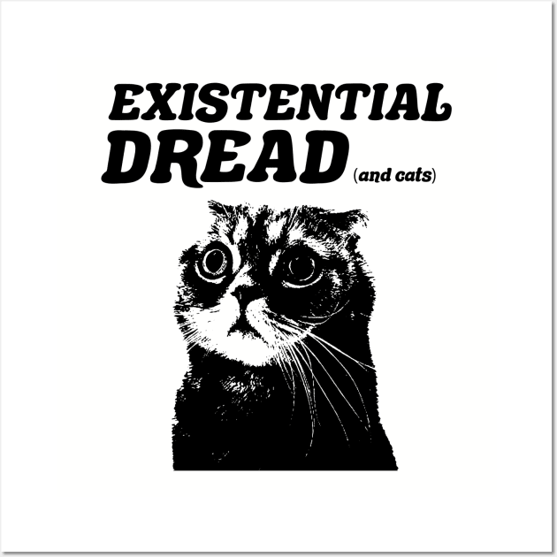 Existential Dread and Cats Wall Art by Joe Clements Books